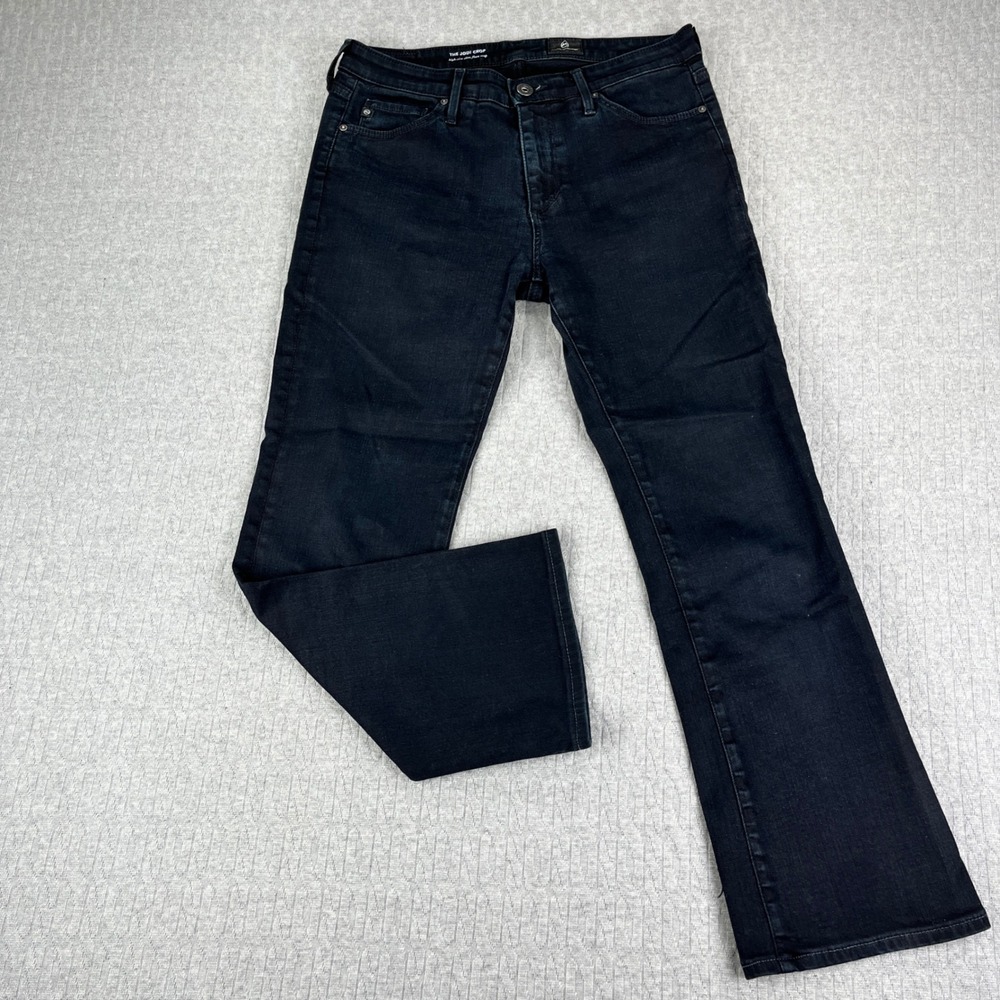 AG Adriano Goldschmied Bootcut The Jodi‎ Crop Jeans Women 27X25 Black High Rise